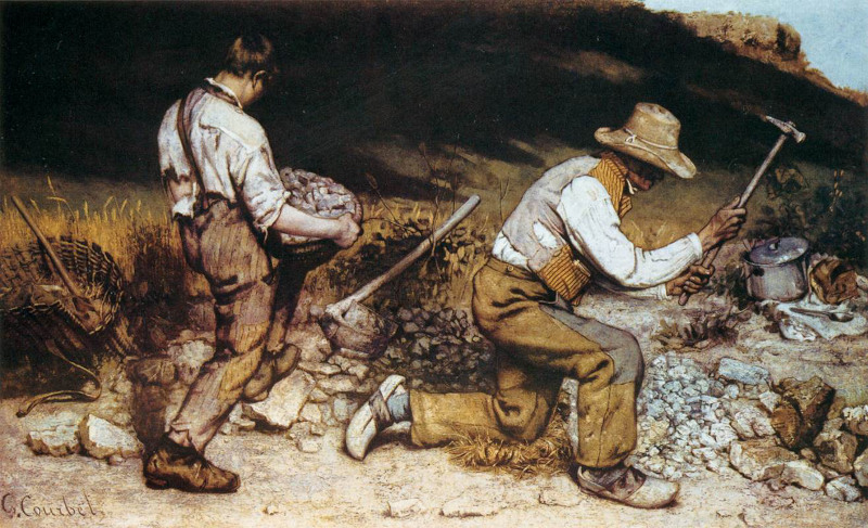 The Stone Breakers by Gustave Courbet